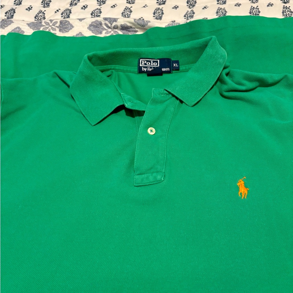 Polo by Ralph Lauren Men's Green Polo Shirt